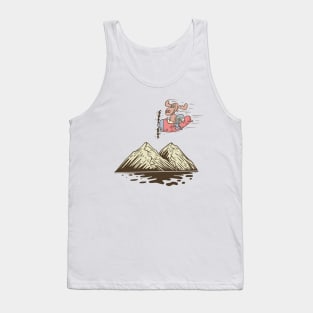 Rocky & Bullwinkle ride rocket on the mountain Tank Top